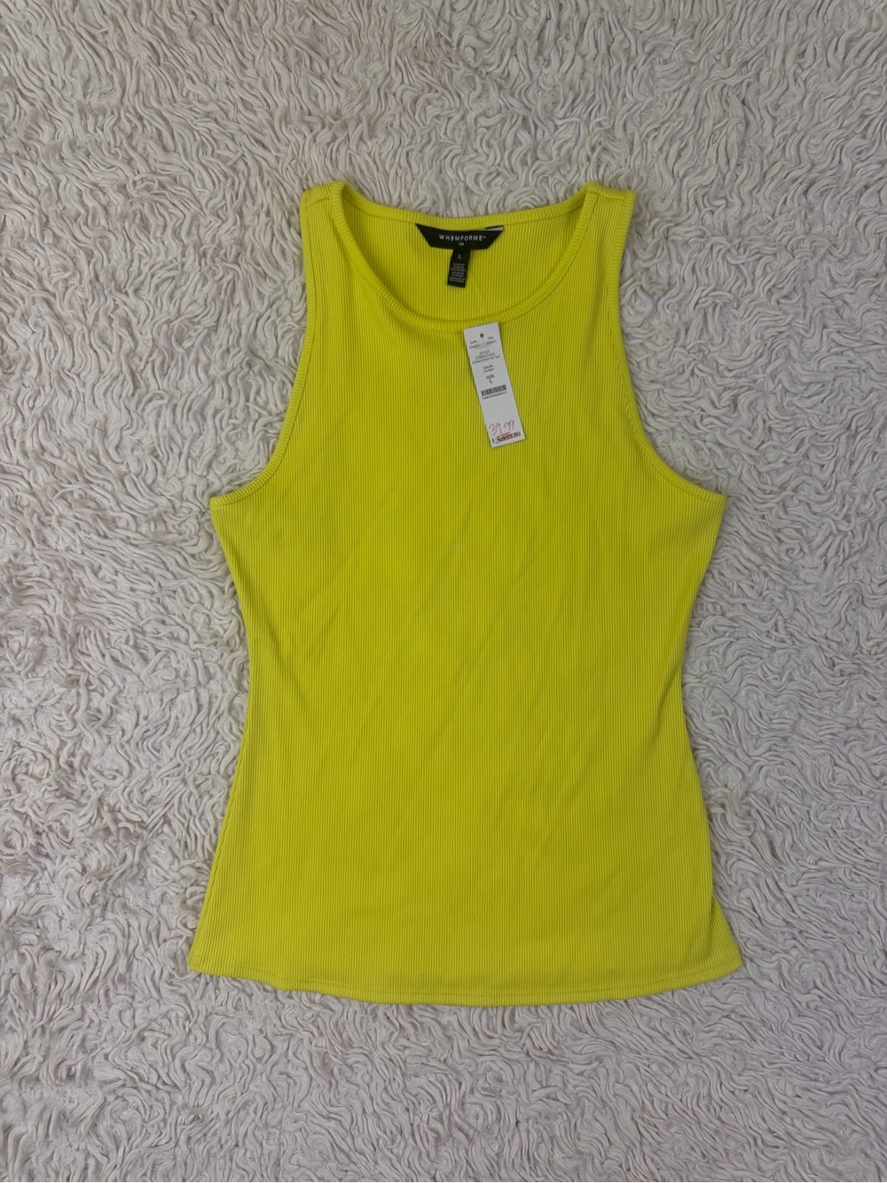 NWT White House Black Market WHBM FORME Ribbed Tank
